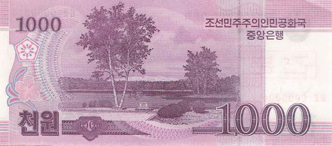 1000 Won p64-2 Specimen
